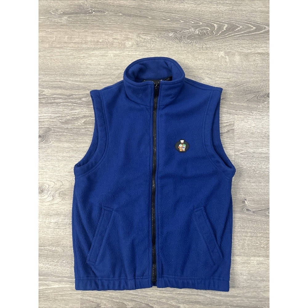🔥 Rare Vintage 1996 woodlake sport X south park Medium blue fleece zip up vest